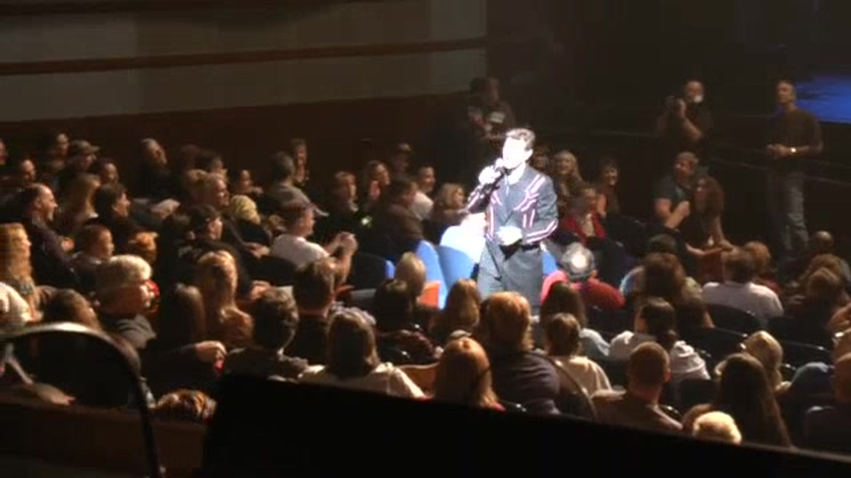 Chris and audience